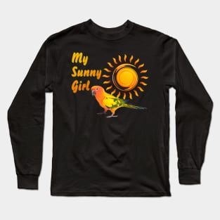 Sun Conure Parrot Sunny Sunshine Girl Long Sleeve T-Shirt